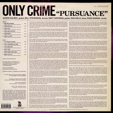 Only Crime - Pursuance