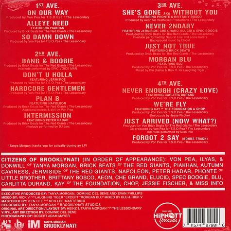 Tanya Morgan - Brooklynati Red Vinyl Edition