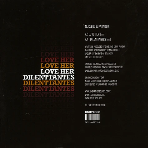 Nucleus & Paradox - Love Her / Dilenttantes