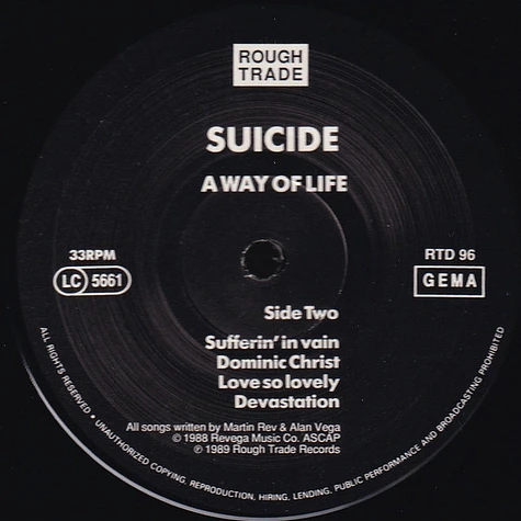 Suicide - A Way Of Life