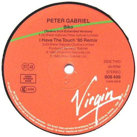 Peter Gabriel - Sledgehammer (Limited Edition Dance Mix)