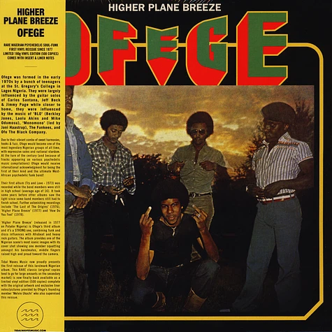Ofege - Higher Plane Breeze Black Vinyl Edition