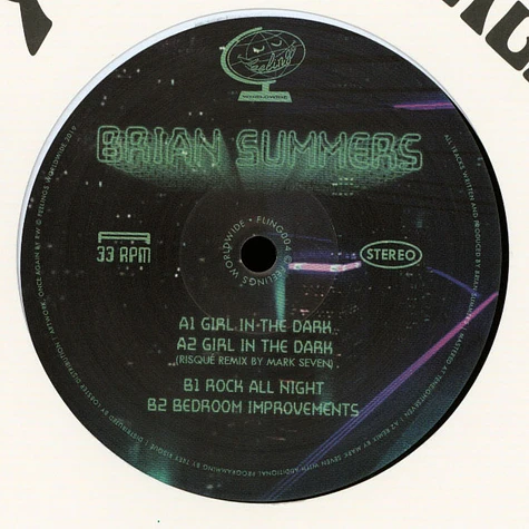 Brian Summers - Girl In The Dark EP