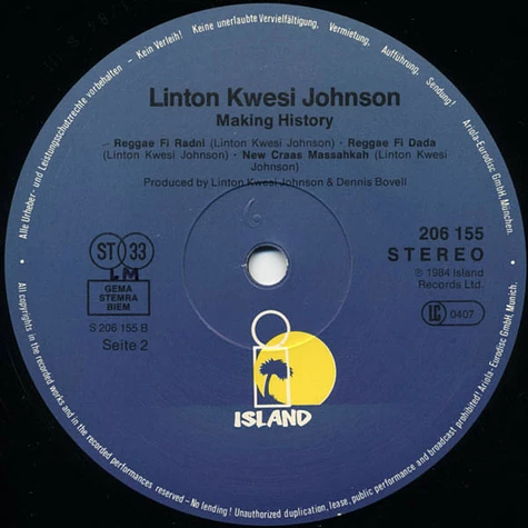 Linton Kwesi Johnson - Making History