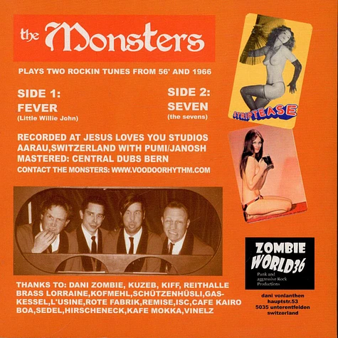 The Monsters - Fever b/w Seven
