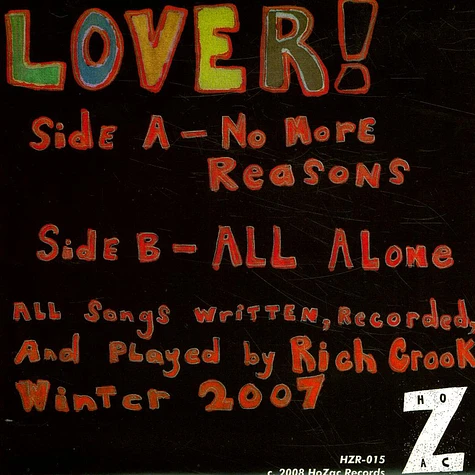 Lover! - No More Reasons / All Alone