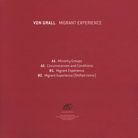 Von Grall - Migrant Experience EP Shifted Remix
