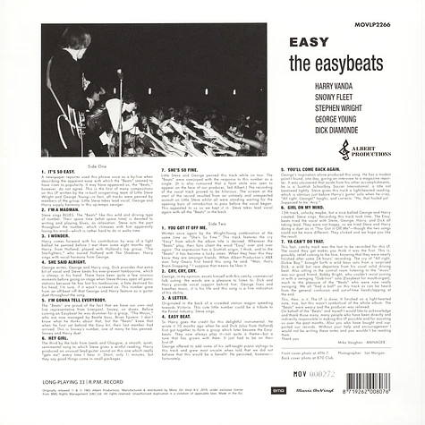 Easybeats - Easy Colored Vinyl Edition