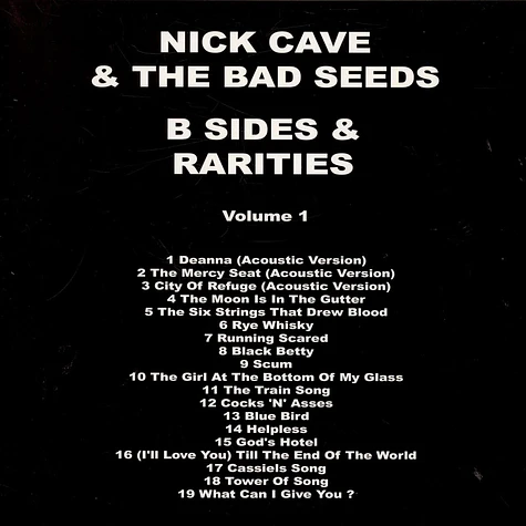 Nick Cave & The Bad Seeds - B-Sides & Rarities Volume 1