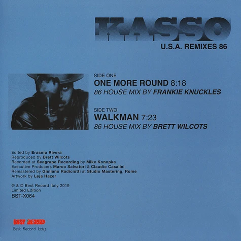 Kasso - Kasso Remixed By Frankie Knuckles