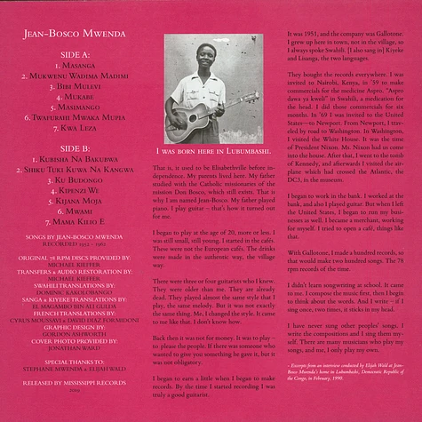 Jean-Bosco Mwenda - Jean-Bosco Mwenda