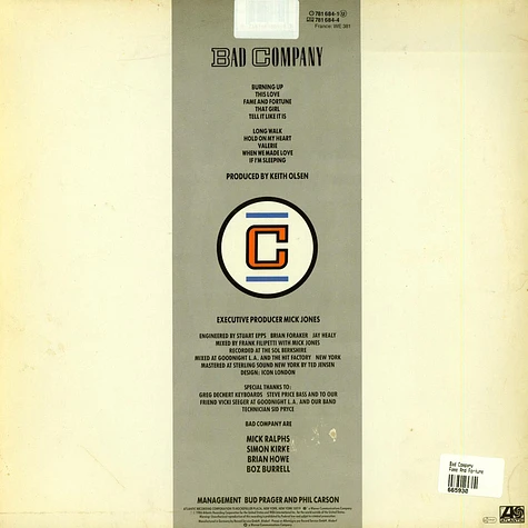 Bad Company - Fame And Fortune