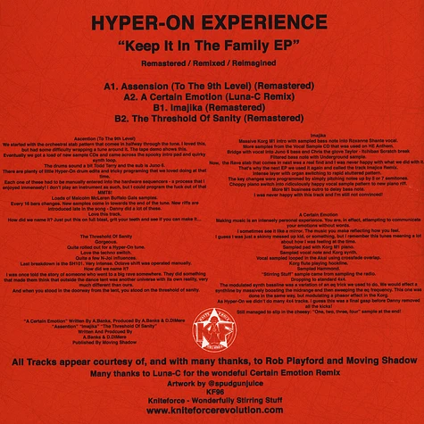 Hyper On Experience - Keep It In The Family EP