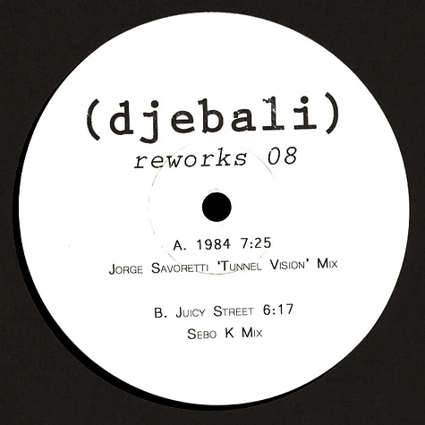 Djebali - Reworks #8 Jorge Savoretti & Sebo K Remixes
