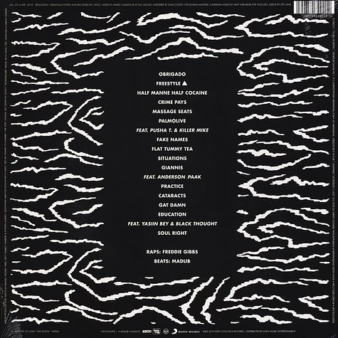 Freddie Gibbs & Madlib - Bandana Black Vinyl Edition