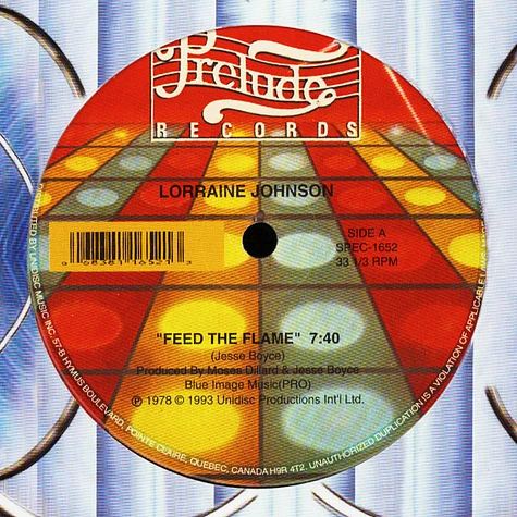 Lorraine Johnson & Linda Taylor - Feed The Flame / You And Me Just Started