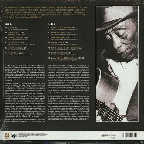 John Hurt - The Rough Guide To Mississippi John Hurt