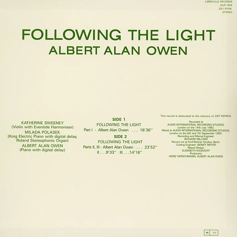 Albert Alan Owen - Following The Light