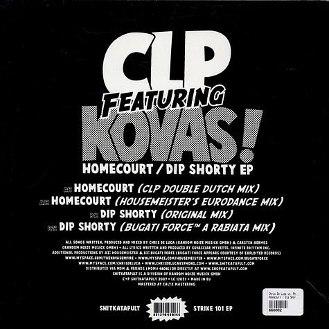 Chris De Luca vs. Phon.o Featuring Kovas - Homecourt / Dip Shorty EP