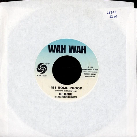 Cheyenne / Lee Taylor & Soul Twisters Ltd. - Come Back To Me / 151 Rome Proof