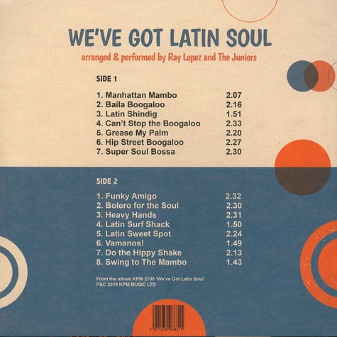 Ray Lopez & The Juniors - We've Got Latin Soul