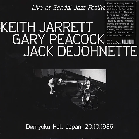 Keith Jarrett - Live At Sendai Jazz Festival Japan 1986