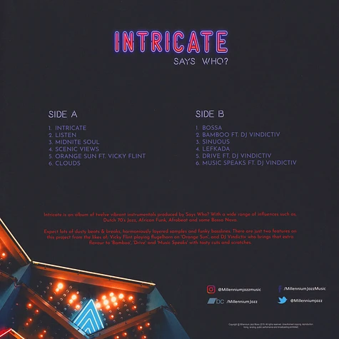Says Who? - Intricate LP