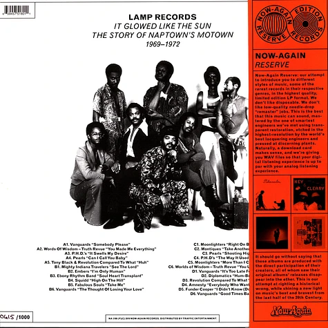 V.A. - Lamp Records - It Glowed Like The Sun: The Story Of Naptown's Motown 1969-1972