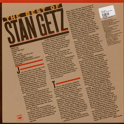 Stan Getz - The Best Of Stan Getz
