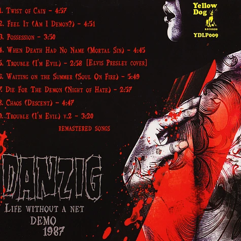 Danzig - Life Without A Net Demo 1987 Red Vinyl Edition