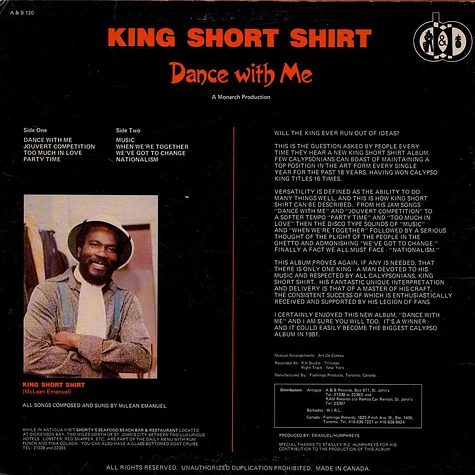 King Short Shirt - Dance With Me