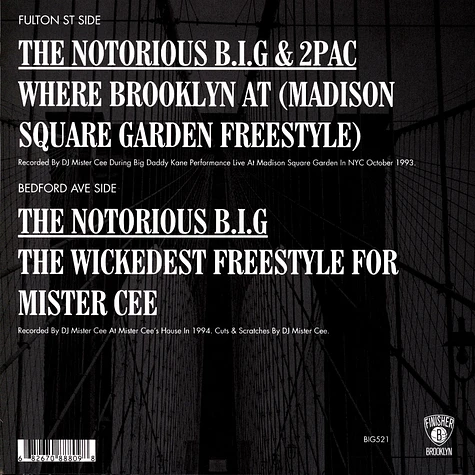 The Notorious B.I.G. - Where Brooklyn At? MSG Freestyle Feat. 2Pac / The Wickedest Freestyle For Mister Cee