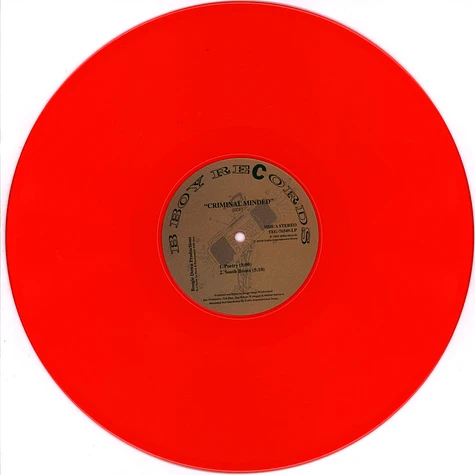 Boogie Down Productions - Criminal Minded Red Vinyl Edition