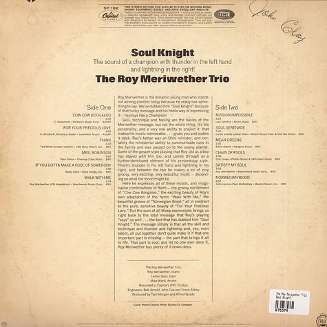 The Roy Meriwether Trio - Soul Knight