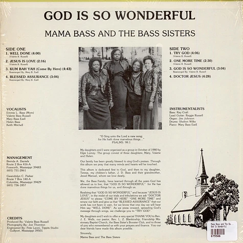 Mama Bass and The Bass Sisters - God Is Wonderful