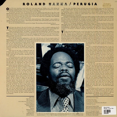 Roland Hanna - Perugia: Live At Montreux 74