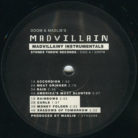 Madvillain - Madvillainy Instrumentals