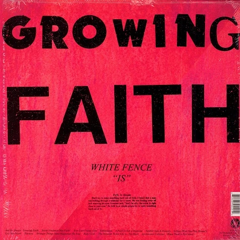 White Fence - Is Growing Faith