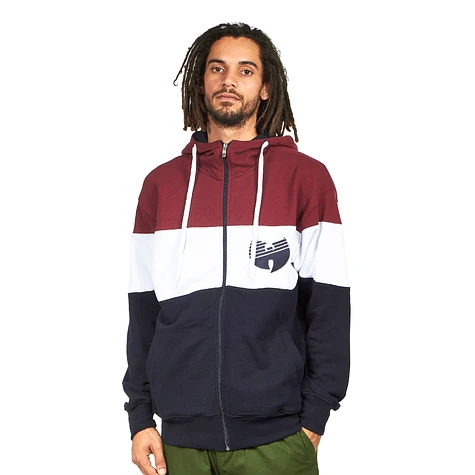 Wu-Tang Clan - 3 Tone Stripe Zip-Up Hoodie