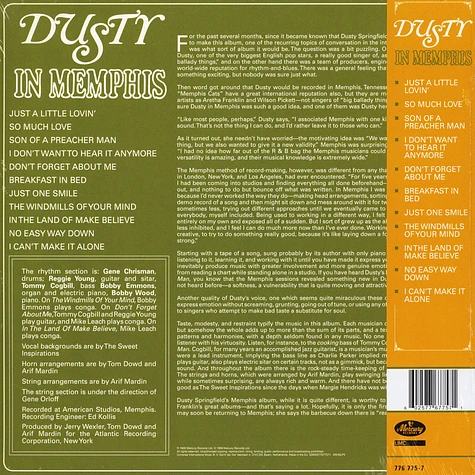Dusty Springfield - Dusty In Memphis Half-Speed Remastered Vinyl Edition
