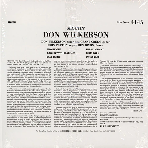 Don Wilkerson - Shoutin'