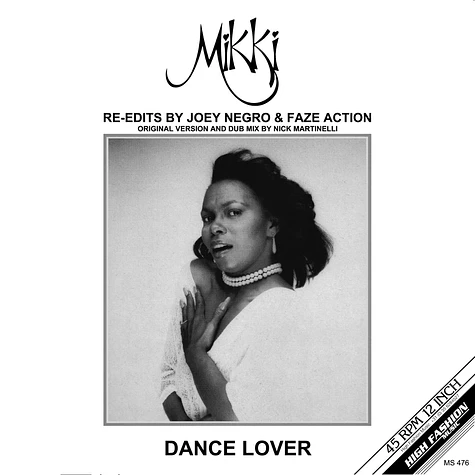 Mikki - Dance Lover Joey Negro & Faze One Edits White Vinyl Edition