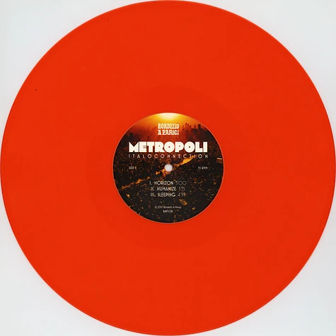 Italoconnection - Metropoli Orange Vinyl Edition