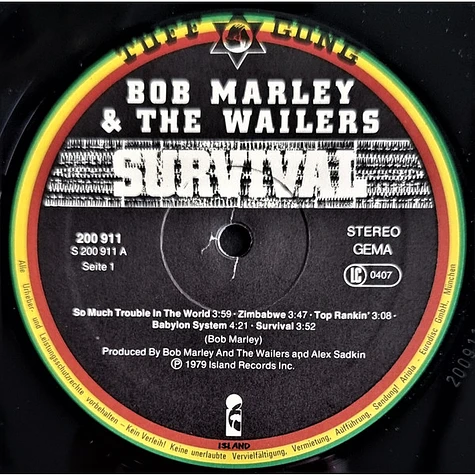 Bob Marley & The Wailers - Survival