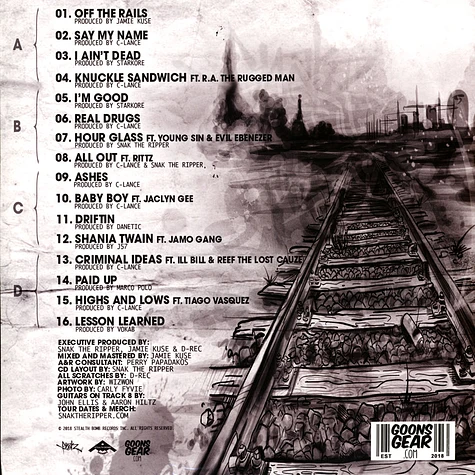 Snak The Ripper - Off The Rails Blue Vinyl Edition