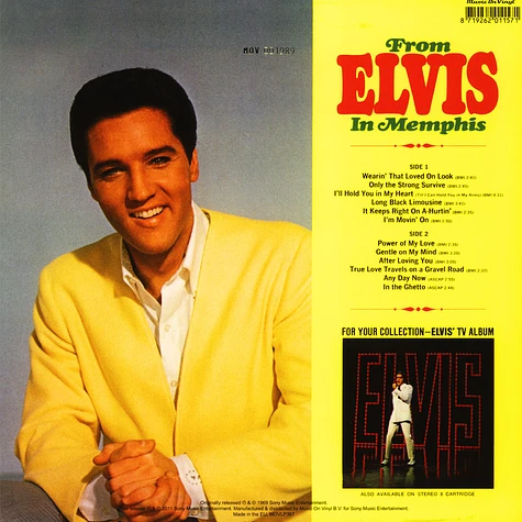 Elvis Presley - OST From Elvis In Memphis Colored Vinyl Edition