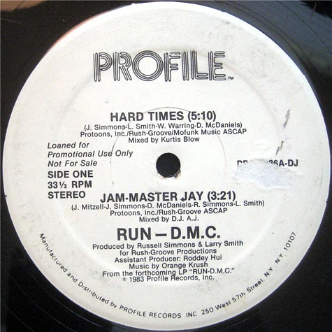 Run DMC - Hard Times / Jam-Master Jay