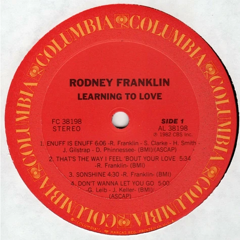 Rodney Franklin - Learning To Love