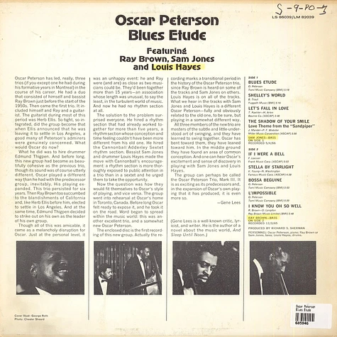 Oscar Peterson - Blues Etude