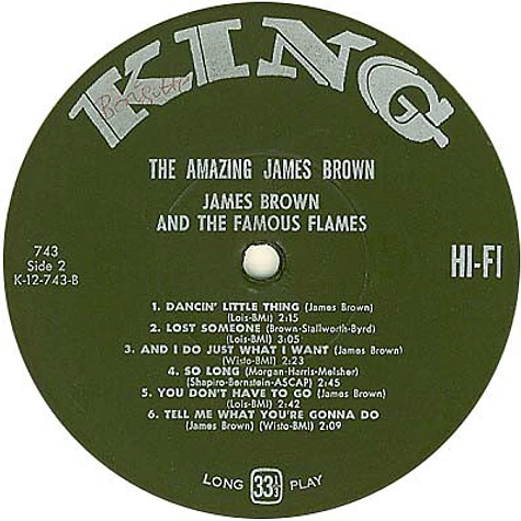 James Brown & The Famous Flames - The Always Amazing James Brown